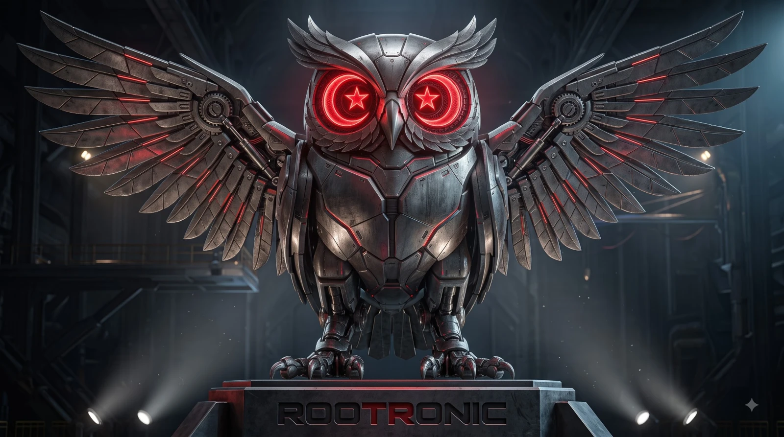 Rootronic baykuş marka görseli